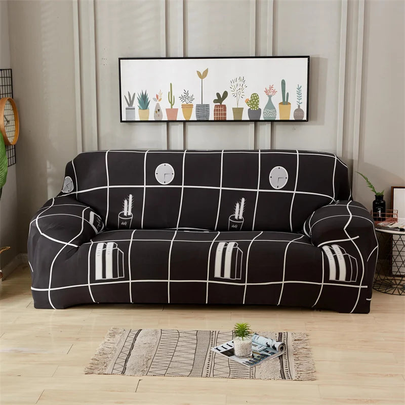 Contemporary Elastic Sofa Covers for Sectional and Corner Sofas - Slipcovers for 1/2/3/4 Seater Couch and Chair Protection