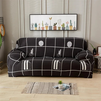 Contemporary Elastic Sofa Covers for Sectional and Corner Sofas - Slipcovers for 1/2/3/4 Seater Couch and Chair Protection