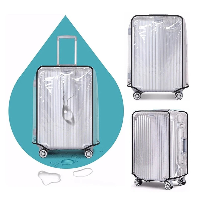 Everyfit Universal Waterproof Transparent Luggage Suitcase Cover for Travel Protection