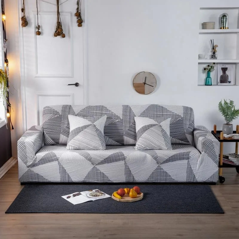 Contemporary Elastic Sofa Covers for Sectional and Corner Sofas - Slipcovers for 1/2/3/4 Seater Couch and Chair Protection